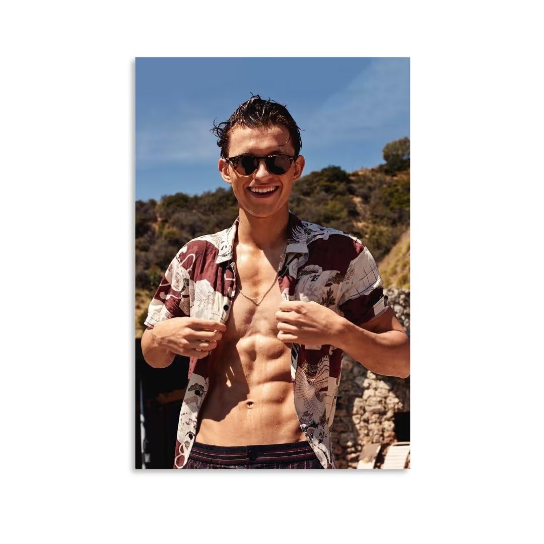 Tom Holland 12x18 inch Unframed Motivational Canvas Poster for Aesthetic Room Decor