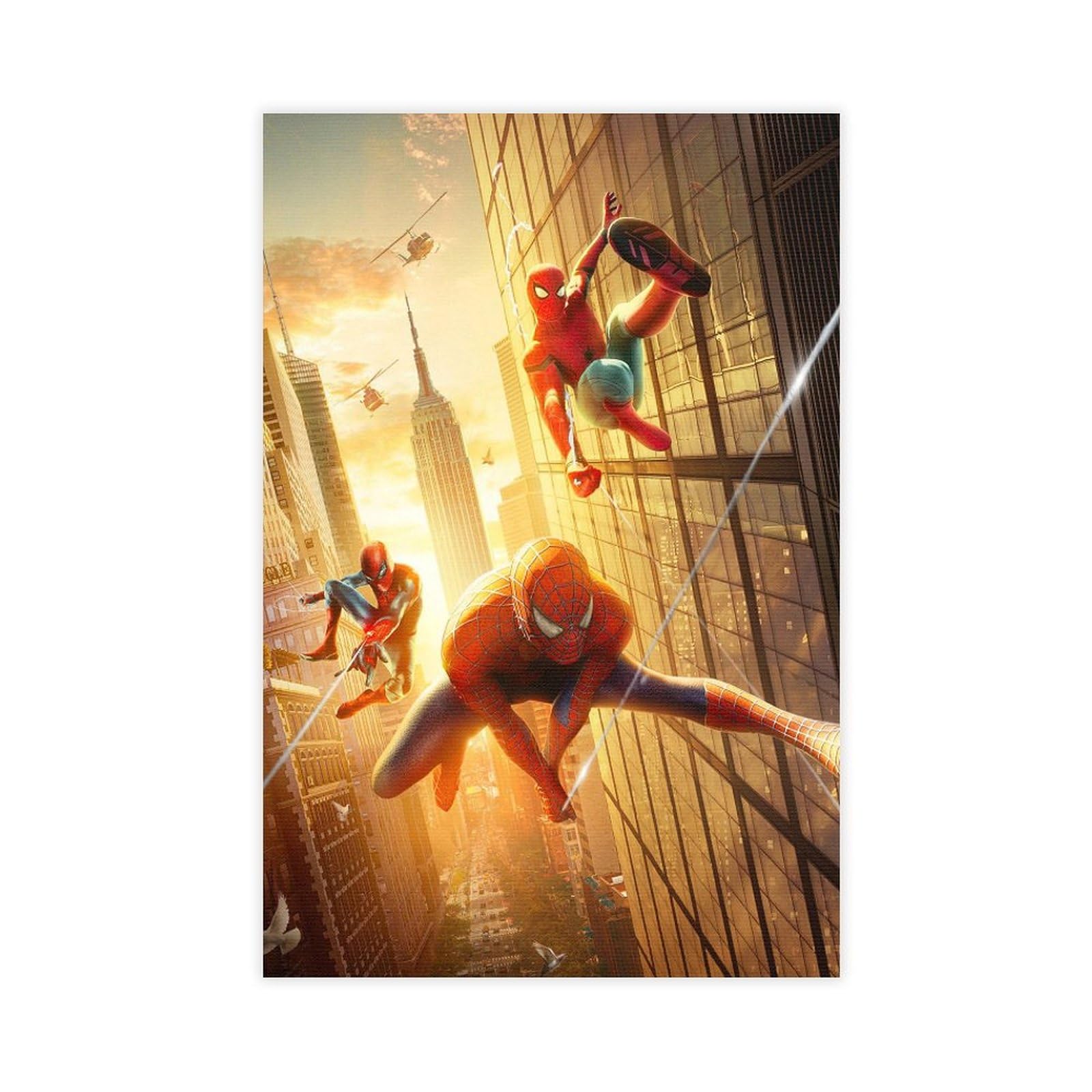 Spider-Man Peter Holland Canvas Poster - 12x18 Inch Office & Bedroom Decor